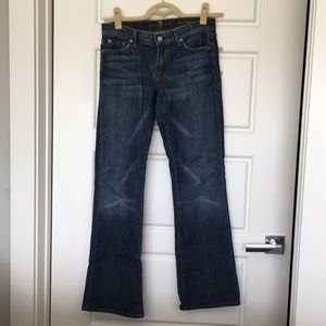 7 for all mankind bootcut jeans, size 28
